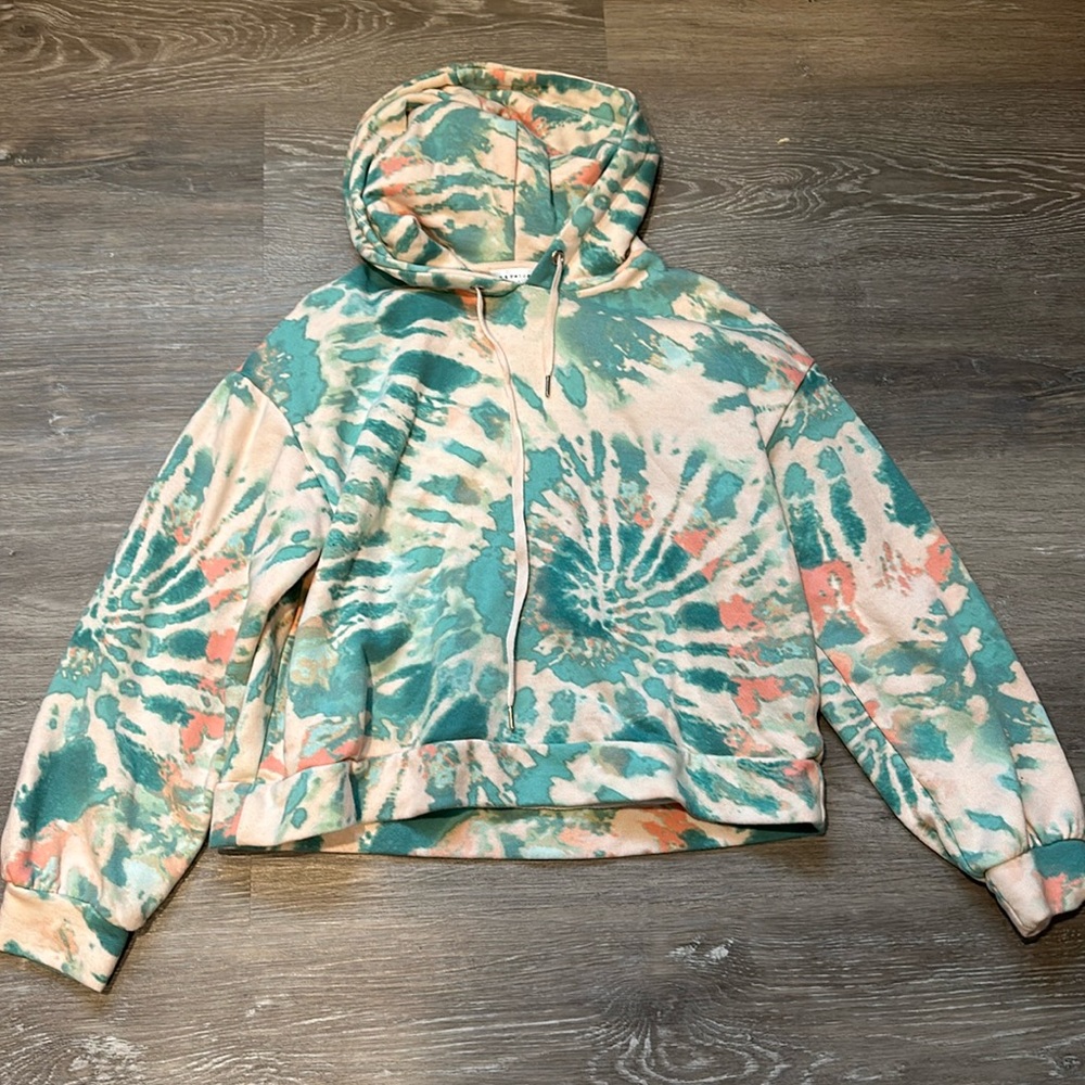 Tie dye sweatshirt.